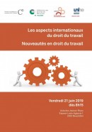 Colloque "Les aspects internationaux du droit du travail et les nouveautés en droit du travail"