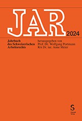 JAR 2024 - Annuaire du droit suisse du travail (allemand/français)